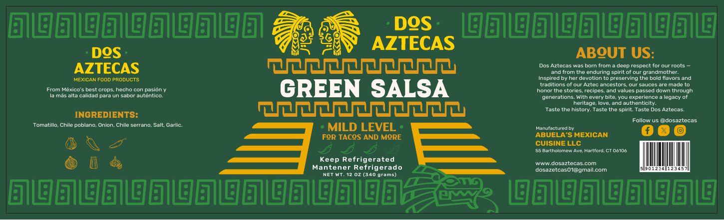 Green Salsa label